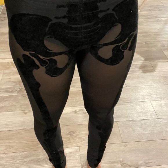Dolls Kill Bony Bandit Mesh Leggings - Picture 1 of 11